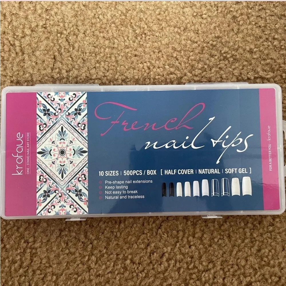 Coffin/Square Nail Tips - Picture 1 of 2